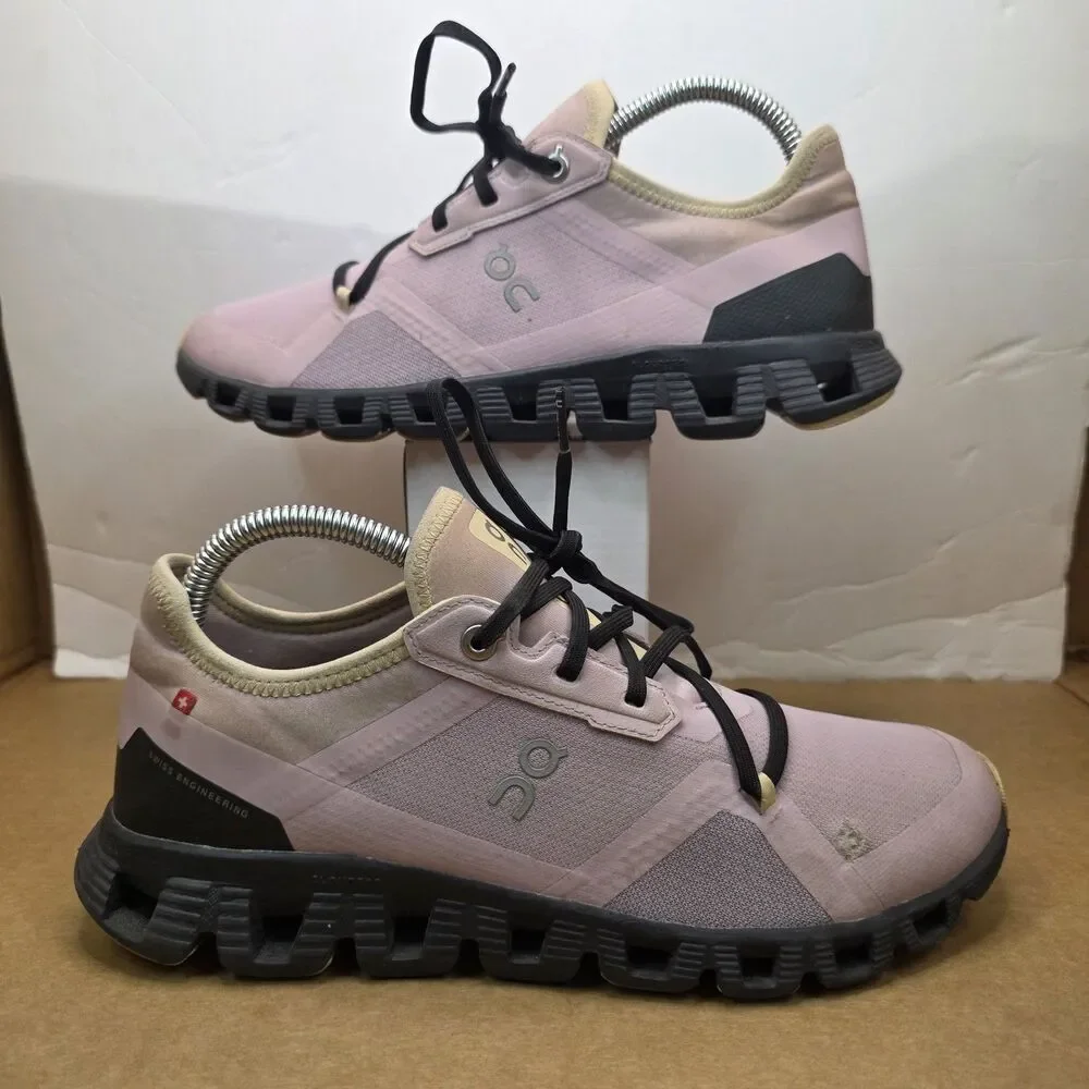 On Cloud X 3 Women’s 9 Lavender Black Training Shoes 3WD30302036